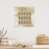 Tableau de siège Moderne simple Kraft Feuille trop (Cuisine)