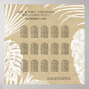 Tableau de siège Moderne simple Kraft Feuille trop