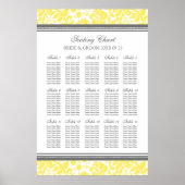 Tableau de sièges 15 Tableaux 150 Jaune invité Dam (Devant)