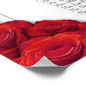 Tableau de sièges 16 x 20 Roses Rouges (Coin)