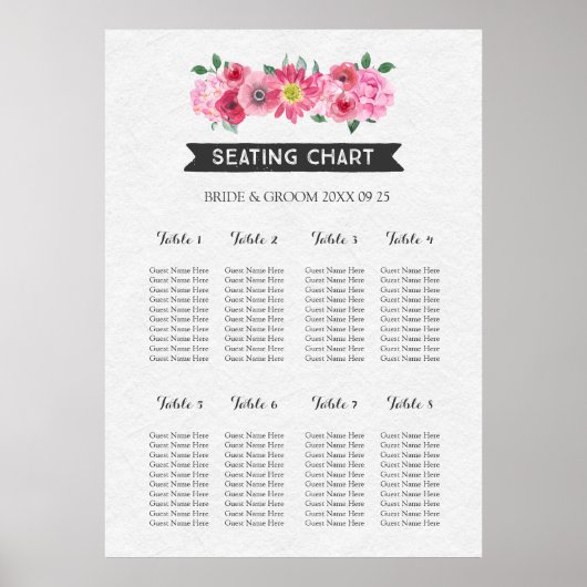 Tableau de sièges 8 tableaux Tableau de bord Coule (Devant)