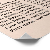 Tableau de sièges 8 tables Boho Chic Red Floral mo (Coin)