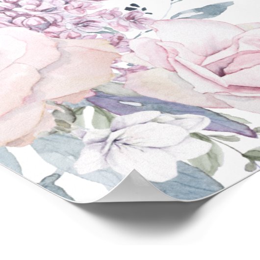 Tableau de sièges à 18 tables blanc violet clair (Coin)