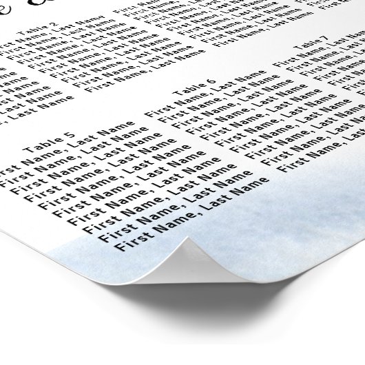 Tableau de sièges à 8 tables do-it-yourself Mariag (Coin)