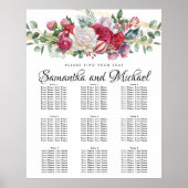 Tableau de sièges à 9 tables pour le Mariage de No (Devant)