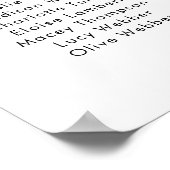 Tableau de sièges à Fête des mariées minimale en n (Coin)