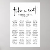 Tableau de sièges à Fête des mariées minimale en n (Devant)