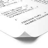 Tableau de sièges alphabétique minimaliste moderne (Coin)