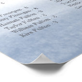 Tableau De Sièges Alphabétiques De La Marche Ebb (Coin)