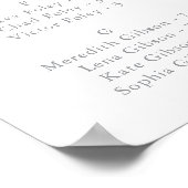 Tableau de sièges alphabétiques du Fleur sauvage d (Coin)