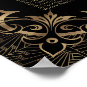 Tableau de sièges Art déco des années 1920 Black G (Coin)