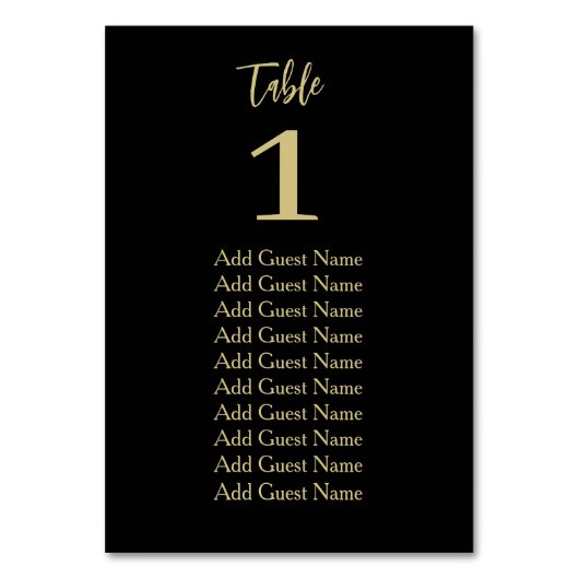 Tableau de sièges avec numéro de table minimal sim (Dos)