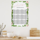 Tableau de sièges Baby shower de cygne | Rose (Cuisine)