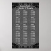 Tableau de sièges de 15 Mariages de Goth noir et g (Devant)