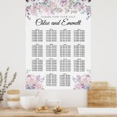 Tableau de sièges de Mariage à 14 tables blanc vio (Cuisine)