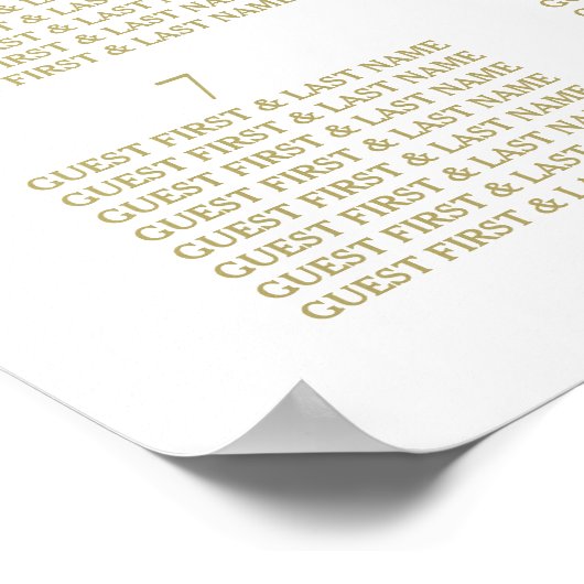 Tableau de sièges de Mariage floral feuille rustiq (Coin)