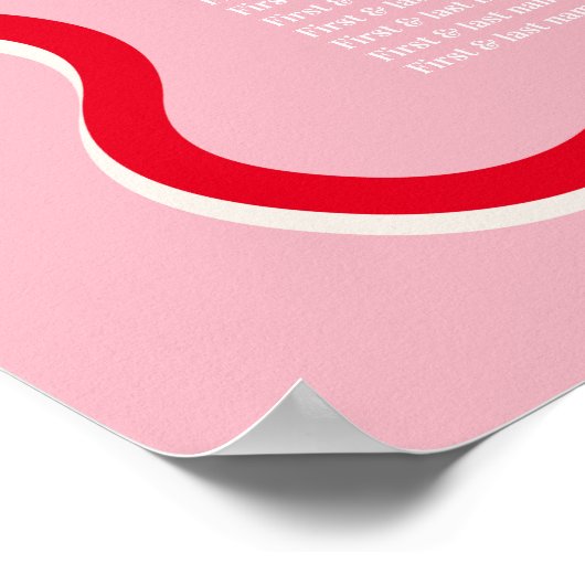 Tableau de sièges de Mariage minimal (Coin)