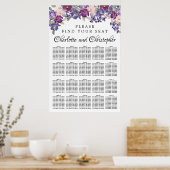 Tableau de sièges de Mariages de 20 tables violets (Cuisine)