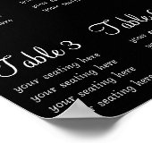 Tableau de sièges de mariée et de chambre noire (Coin)