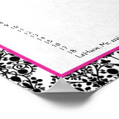 Tableau de sièges de réception rose, blanc et noir (Coin)