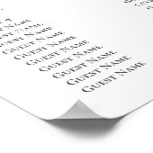 Tableau de sièges du Mariage de prairie fleur sauv (Coin)