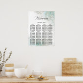 Tableau de sièges en aquarelle Ombre | VERT (Cuisine)