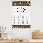 Tableau de sièges en bois foncé Brown (Cuisine)