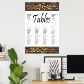 Tableau de sièges en bois foncé Brown (Bureau à domicile)