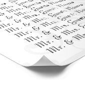 Tableau de sièges en damas noir et rose Numéros de (Coin)