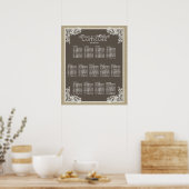 Tableau de sièges en dentelle de style vintage (Cuisine)