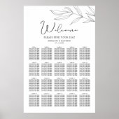 Tableau de sièges feuille de feuillage de ligne (Devant)