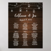 Tableau de sièges mariage (Devant)