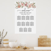 Tableau de sièges Mariage à 11 tables Rose Dusty (Cuisine)