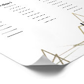 Tableau de sièges Mariage Abstrait Géométrique (Coin)