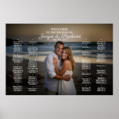 Tableau de sièges mariage avec photo alphabétique (Devant)