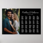 Tableau de sièges mariage avec photo élégante modi (Devant)