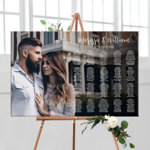 Tableau de sièges mariage avec photo modifiable