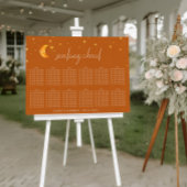 Tableau de sièges Mariage céleste vintage