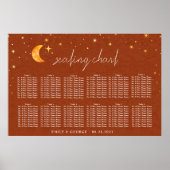 Tableau de sièges Mariage céleste vintage (Devant)