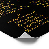 Tableau de sièges mariage, couleur Arrière - plan  (Coin)