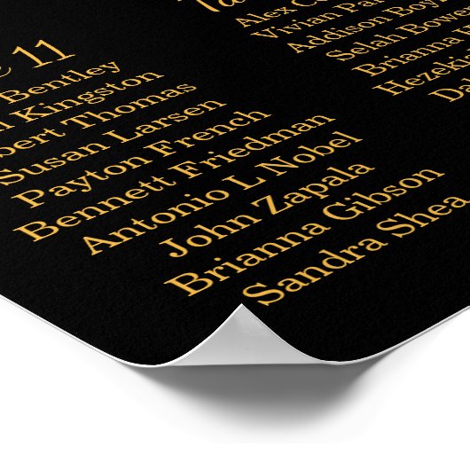 Tableau de sièges mariage, couleur Arrière - plan  (Coin)