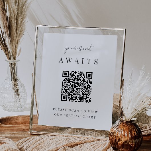 Tableau de sièges Mariage de code QR de script min