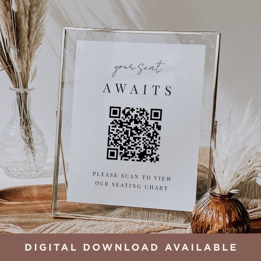 Tableau de sièges Mariage de code QR de script min