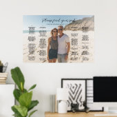 Tableau de sièges mariage de photo élégant alphabé (Bureau à domicile)
