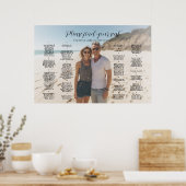 Tableau de sièges mariage de photo élégant alphabé (Cuisine)