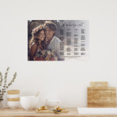 Tableau de sièges mariage de photo élégant alphabé (Cuisine)