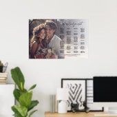 Tableau de sièges mariage de photo élégant alphabé (Bureau à domicile)