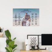 Tableau de sièges mariage de photo élégant alphabé (Bureau à domicile)