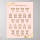 Tableau de sièges Mariage de table Blush Pink & Go (Devant)