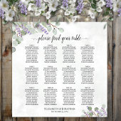 Tableau de sièges Mariage de table Lavender Eucaly